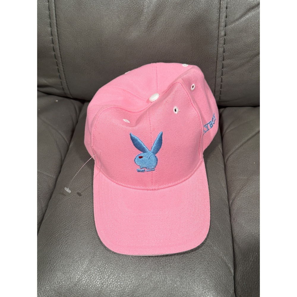 Playboy Bunny Logo Pink Blue Embroidered Baseball Cap Hat City Hunter OSFA